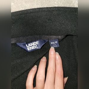 Lands' End Women's Black Fleece Jacket Size XSP